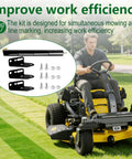 Pro Grade Lawn Striping Kit For 50-60 Inch Zero Turn Mowers That Delivers Crisp Lawn Stripes Replaces 19A70059 Fits Cub Cadet Ultima Series And Similar Models Easy Install Durable Construction shown installed on mower
