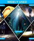 2000 Lumen Scuba Dive Light Beast Bright Rechargeable Underwater Headlamp used in camping, cycling, scuba diving, fishing, walking at night