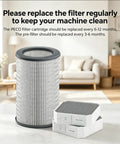 3 Pack Replacement Filter Set For Large Room Air Purifier Includes 1 PECO Filter And 2 Pre-Filters in modern living room