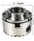 One Inch By Eight TPI Thread Wood Lathe Chuck Set Self Centering Four Inch Four Jaw Chuck With High Claw on white background