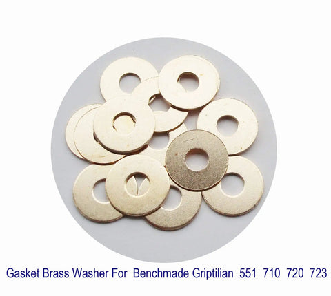 Replacement Brass Washer Set for Griptilian 551 710 720 723 EDC Folding Knife Pivot Pins Low Friction Corrosion Resistant Pack of 15