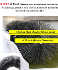 5 Inch Gutter Guard Brush Filter Pack With 80 Ft Total Length Fits Standard 5 Inch And K Style Gutters Leaf Debris Guard