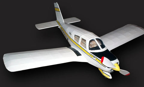 Piper Cherokee 140 Laser Cut Model Kit With Precision Balsa Parts Full Decals Vacuum Formed Components And All Accessories For Rubber Power Or Electric