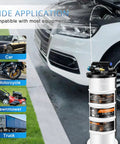 6.5L Pneumatic And Manual Oil Extractor Pump Kit with attached extension tubes near car engine, suitable for multiple vehicles.