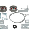 Heavy Duty Garage Door Torsion Spring Kit With Cables And Brackets, Hardware And Cable Reels For 7 Ft Tall Doors, Rust Resistant Aluminum And Steel