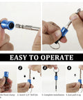 One Quarter Inch Hex Bit Holder Keychain Kit With Quick Change System Aluminum Alloy Carabiner easy operation steps.