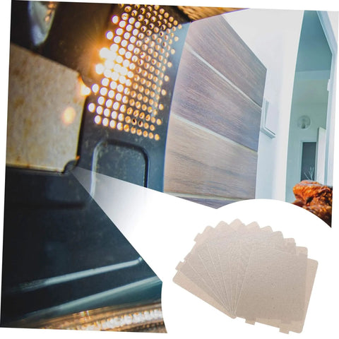Ten Piece Microwave Cover And Waveguide Mica Sheets Set For Oven Cavity Insulation And Heat Resistance Must Have Kitchen Upgrade