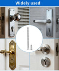 Totally Legit Heavy Duty M4x60mm Adjustable Cabinet Knob Screws With Sleeves Sleek Nickel Steel Corrosion Proof Furniture Hardware Custom Cut Length For Doors And Drawers securing various door handles.