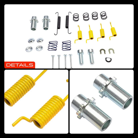 Rear Brake Caliper Hardware Kit For Chrysler Sebring 2007-2010 Dodge Avenger Jeep Compass Quick Install Complete Set Of 27 Pieces To Get Your Ride Back On The Road Smoothly