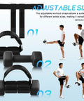 Adjustable Ankle Straps For Weight Lifting And Leg Day Workouts Durable Foot Attachments For Dumbbells shown with model use
