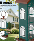 Durable Metal Wild Bird Feeder For Outdoors Hangin, Waterproof And Rustproof, Easy To Clean with stable metal hook and design