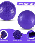 14-Inch Dog Balance Disc With Cushioned Platform And Pump, Pro Grade Canine Rehab And Balance Trainer, Non-Slip Purple texture