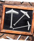 Toggle Bolt And Wing Nut Drywall Anchor Kit For Hollow Walls, No Fuss Easy Install, Steel Rust Resistant Wall Fasteners For DIY Projects And Pros That Holds Heavy Items Safely, 1/4 inch steel toggle bolts