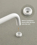 Five Pack White Modern Cabinet Pulls Drawer Handles With Three And Three Quarters Inch Hole Centers 96mm installation