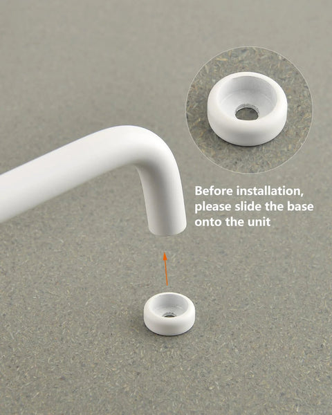 Five Pack White Modern Cabinet Pulls Drawer Handles With Three And Three Quarters Inch Hole Centers 96mm installation