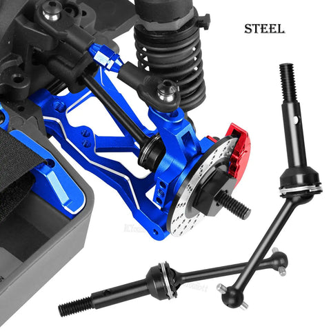 Alloy Upgrade Kit For 1 tenth Scale 4TEC Drift Ford Mustang Rear Wheel Drive On Road RC Car Drive Shaft Axles in blue