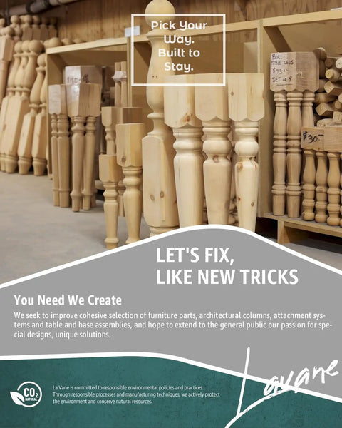 Solid Wood Kitchen Island Legs Set of Two, Thirty Five and a Half Inches High, Five Inches Wide and Deep, displayed in workshop