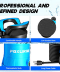 Workhorse Submersible Sump Pump 1HP 5300GPH High Flow Water Transfer Pump with thermoplastic body and long power cable