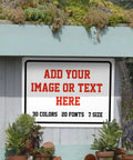 Rock Solid Kickin Custom Metal Signs For Your Biz Or Home Base Featuring Hassle Free Mounting And Weather Resistant Coating For Those Rad Garage Shed Or Workshop Upgrades, personalized sign on shed wall.