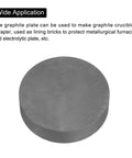 Round Graphite Block Disk Ingot High Purity Graphite Electrode Plate Sheet 80x20mm for various lab applications.