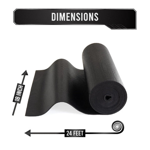 Heavy Duty Tool Box Liner For Tool Chests Drawers And Cabinets Non Slip Thick Shelf Mat Keeps Tools Organized And Protected 24 Ft By 18 In Black Ideal For Home Shop Garage Organization And Heavy Use