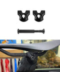 Seatpost Saddle 7x9 Clamp Ear With Titanium Bolt Kit For Carbon Rails Upgrade, CNC Aluminum Clamp setup on bike.