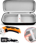 Durable ZipSnip Case For Worx WX081L WX082L Cordless Scissors, open case interior with padded EVA and elastic bands