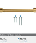 Real Deal Transitional Champagne Bronze Cabinet Pull And Drawer Handle Big Time Upgrade For Kitchen Cabinets Furniture Refresh No Sweat Installation 6 5/16 Inch Center To Center Fit Super Solid Build with included screws.