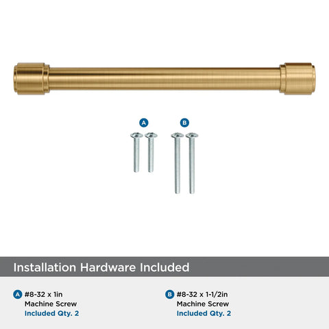 Real Deal Transitional Champagne Bronze Cabinet Pull And Drawer Handle Big Time Upgrade For Kitchen Cabinets Furniture Refresh No Sweat Installation 6 5/16 Inch Center To Center Fit Super Solid Build with included screws.