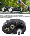 Overdrive Gearbox Lightweight Aluminum Alloy Off Road Power Transfer For Climbing And Crossing With Smooth Torque And Built Tough For Trail Ready Performance in black, front view