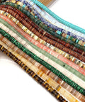 Fresh Hand Polished Natural Fluorite Stone Beads Cylinder Abacus Shape Loose Spacer Gems Dope DIY Bracelet And Necklace Jewelry Making Supplies Craft Kit 2X6MM assorted colors and sizes for crafting.