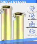 Heavy Duty Auger Adapter For K Drill Ice Augers 0.71 Inch Shaft To Clam Drill Plate Connector with screws, close-up view