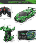 Size chart of Transforming RC Car For Boys Ages 3 To 12 With Two Point Four GHz Remote Control, One Eighteen Scale Robot Transformer