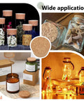 Six Pack Large Cork Stoppers 1.7 To 2 Inch Tapered Cork Bottle Plugs Fit Wine Bottles Beer Bottles Mason Jars in various uses