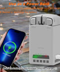 Dual Bay Drone Battery Charger Dock For Lito 1 And Lito X1, Intelligent Fast Charge Station, powering USB device with phone