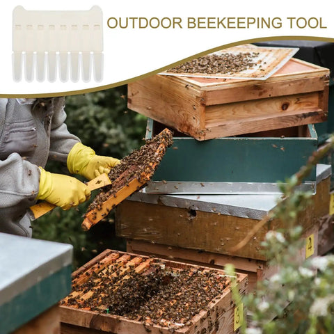 8 Head Beekeeping Scraper Pen For Hive Cleaning Outdoor Use Pro Grade Durable Plastic Tool during hive maintenance