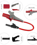27 Piece Multimeter Test Leads Kit With Alligator Clips Hook Clips Banana Plugs Piercing Probes 59 Inch Leads And 4mm Female Adapters