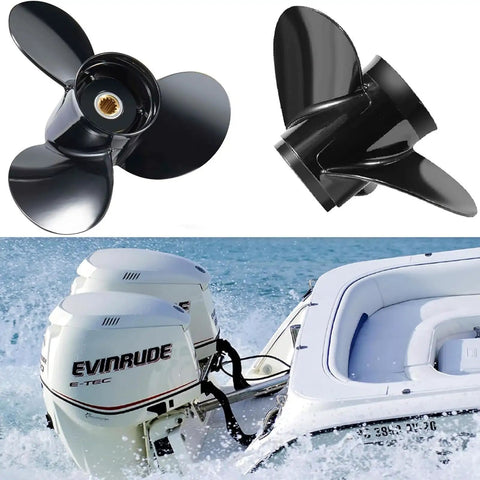 14 Inch Diameter 13 Pitch Aluminum Boat Outboard Propeller Right Hand Rotation For Evinrude Johnson OMC Stern Drive 40 140HP 13 Spline 765181