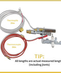 Upgraded LP Pilot Assembly With Integrated Thermocouple And Thermopile For LPG Gas Fireplaces And Stoves Replacement Part