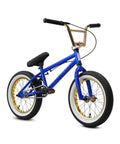 Freestyle BMX Bike Set 20-Inch And 16-Inch Stealth Peewee Blue for street tricks, durable hi-tensile steel frame, side angle view