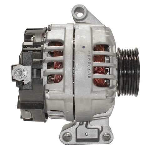 Side view of Remanufactured Car Alternator 334-2857 with high temp bearings, double lip seals, and tested rotors and stators