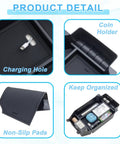 Center Console Organizer for 2023-2026 Honda Accord 11th Gen Durable ABS Plastic Armrest Tray, charging hole, coin holder