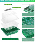 Top Notch Seed Starter Kit With Heat Mat And Grow Lights 3 Pack Trays With 36 Big Cells Adjustable Humidity Vents step by step disassembly