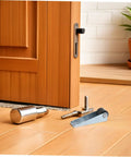 Heavy Duty 8 Pack Silent Barn Door Casters With Premium Rubber And Steel Rollers Slide Like Butter On Hardwood And Tile Floors Kick Back Free Guided Stability Kit For Any No Fuss Diy Project on wood floor with tools