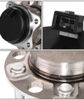 Close-up of Rear Wheel Bearing Hub Assembly With Speed Sensor Bolt-On Replacement For Hyundai Sonata 2015-2018 Steel Construction FWD
