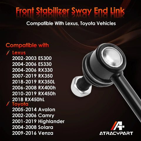 Front Sway Bar End Link Kit For Toyota And Lexus Models No Fuss Easy Install Replacement Stabilizer Bar Links Reduce Body Roll