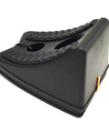 MTC 20207 heavy-duty wheel chocks, set of 2, black plastic with textured grip