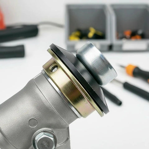 Gearbox Brush Cutter Gear Head Trimmer Transmission Assembly 45 Degree Angle Drive Replacement Alloy Construction for Garden Maintenance Lawn Shrub Trimming, alloy gear head