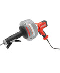 Professional Grade Pneumatic Air Powered 230V Drain Cleaning Tool with K-45AF design for residential clogs and heavy-duty use.