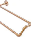 Pipeline Collection 36 Inch Double Towel Bar in Brushed Bronze with durable powder coat finish, rustproof and corrosion free design.